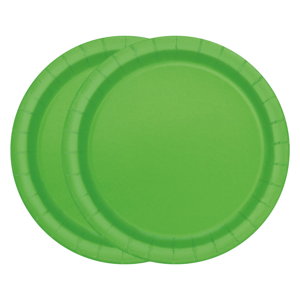 Lime Green - Round Plates