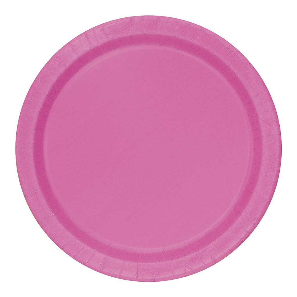 Hot Pink - Round Plates