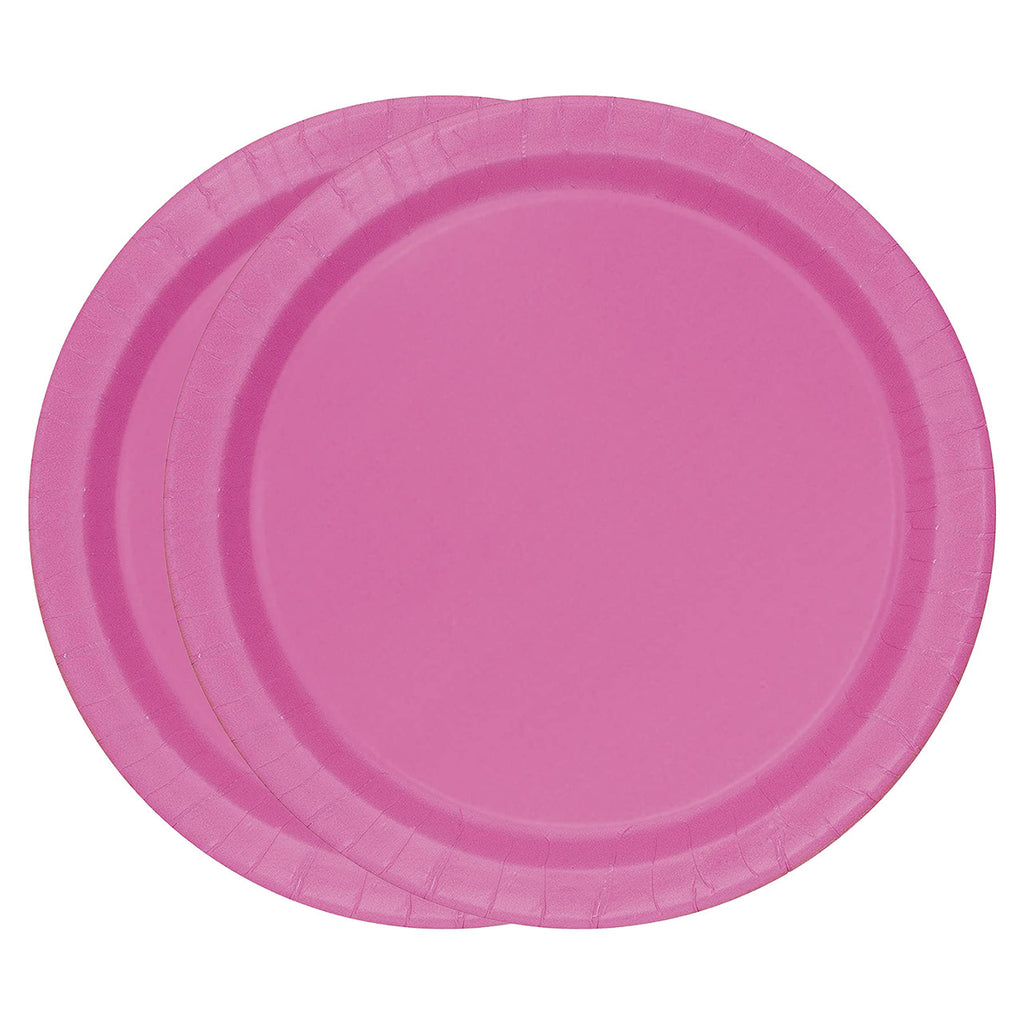 Hot Pink - Round Plates