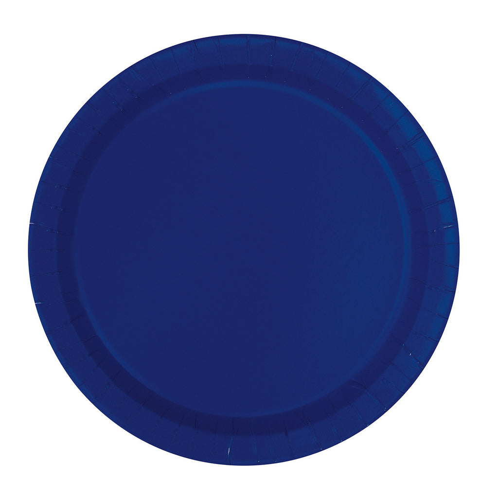 True Navy Blue - Round Plates