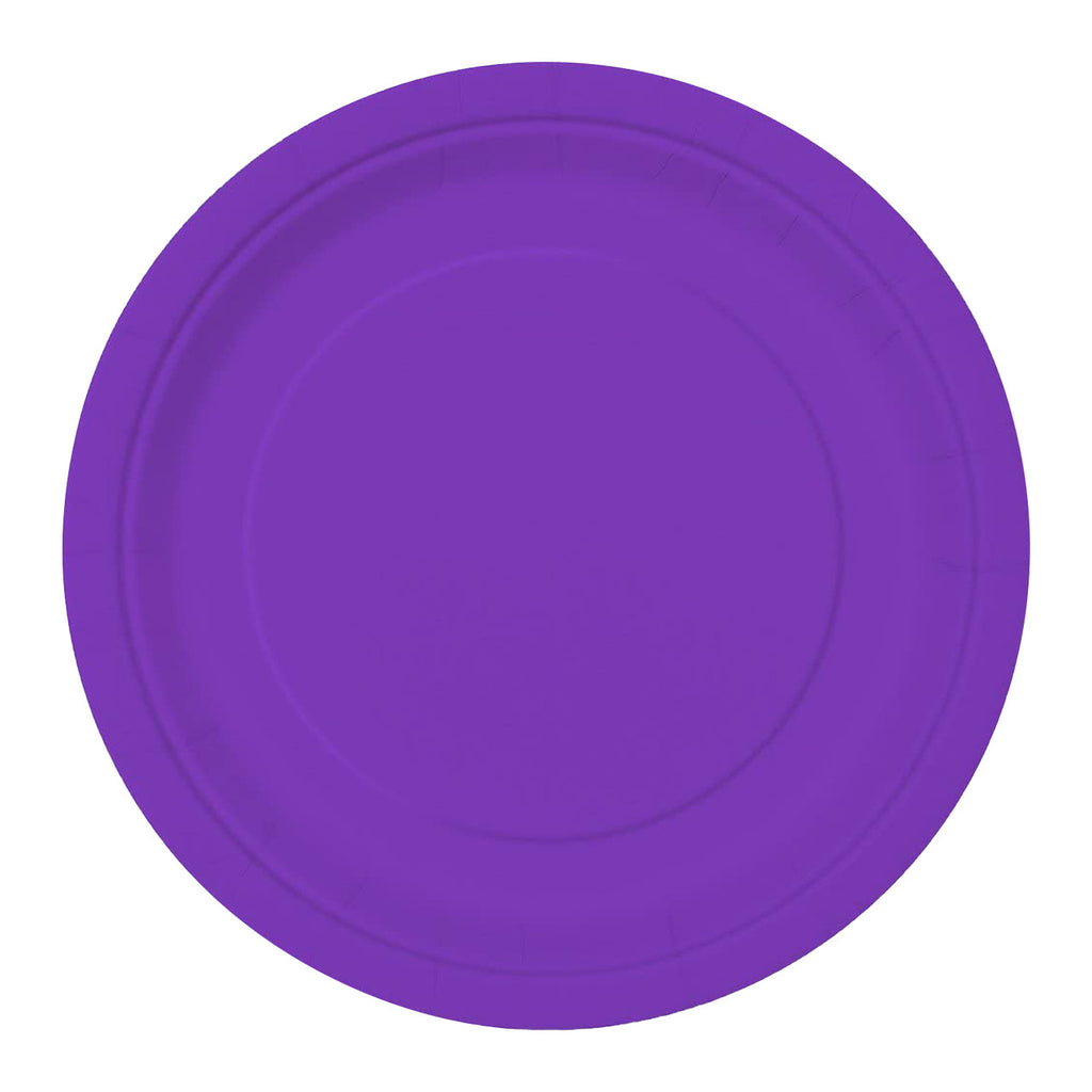Neon Purple - Round Plates
