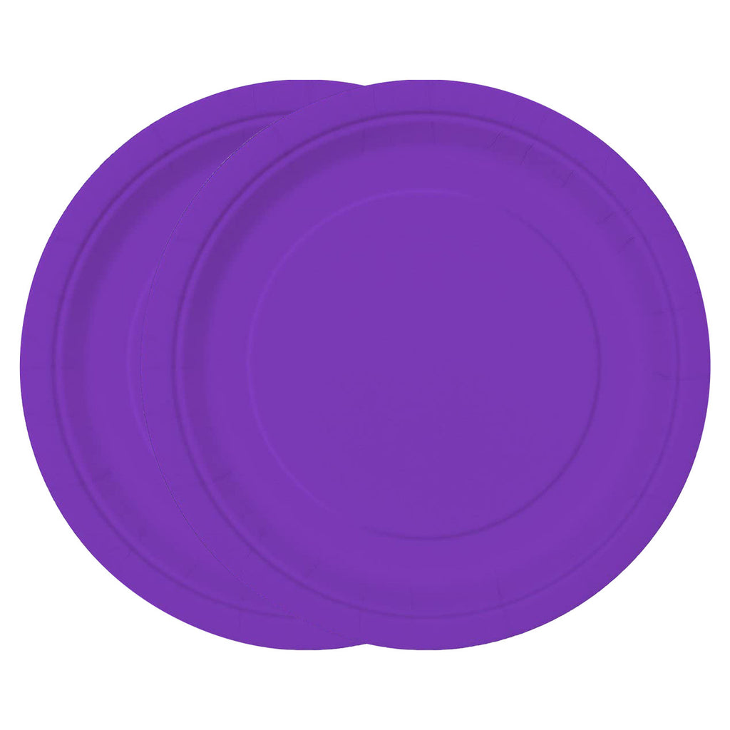 Neon Purple - Round Plates