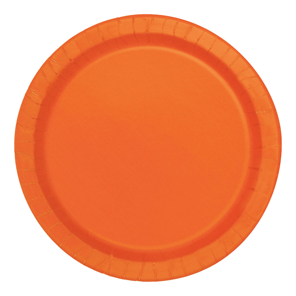 Pumpkin Orange - Round Plates