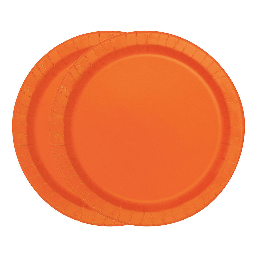 Pumpkin Orange - Round Plates