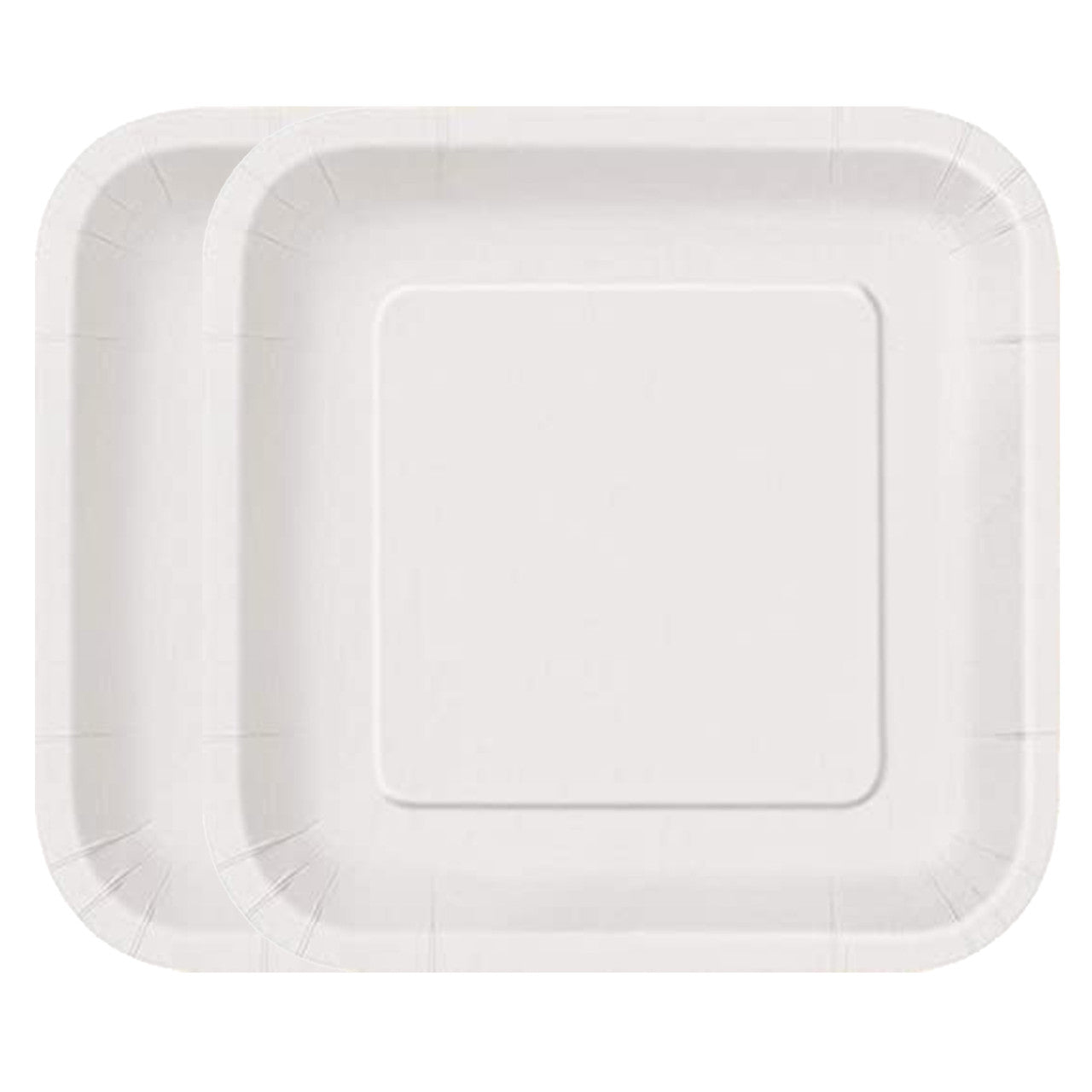 White - Square 7" Dessert Plates (Pack of 16)