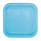 Powder Blue - Square 9" Dinner Plates (Pack of 14)