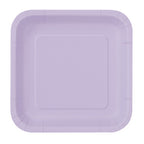 Lavender - Square 9" Dinner Plates (Pack of 14)