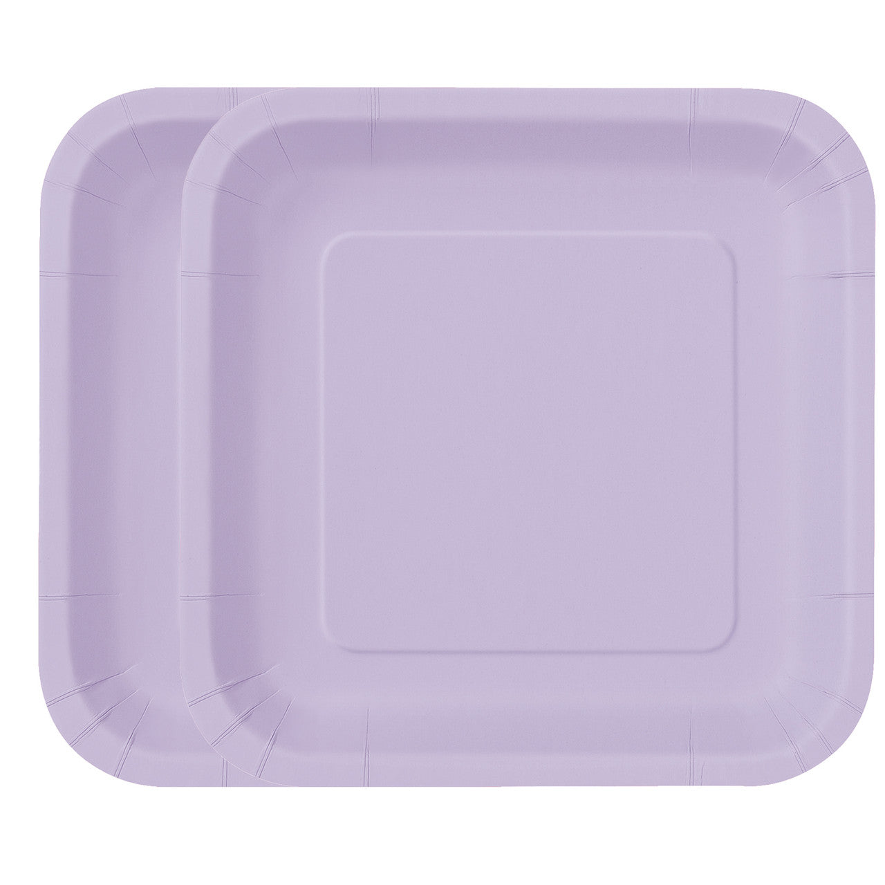 Lavender - Square 9" Dinner Plates (Pack of 14)