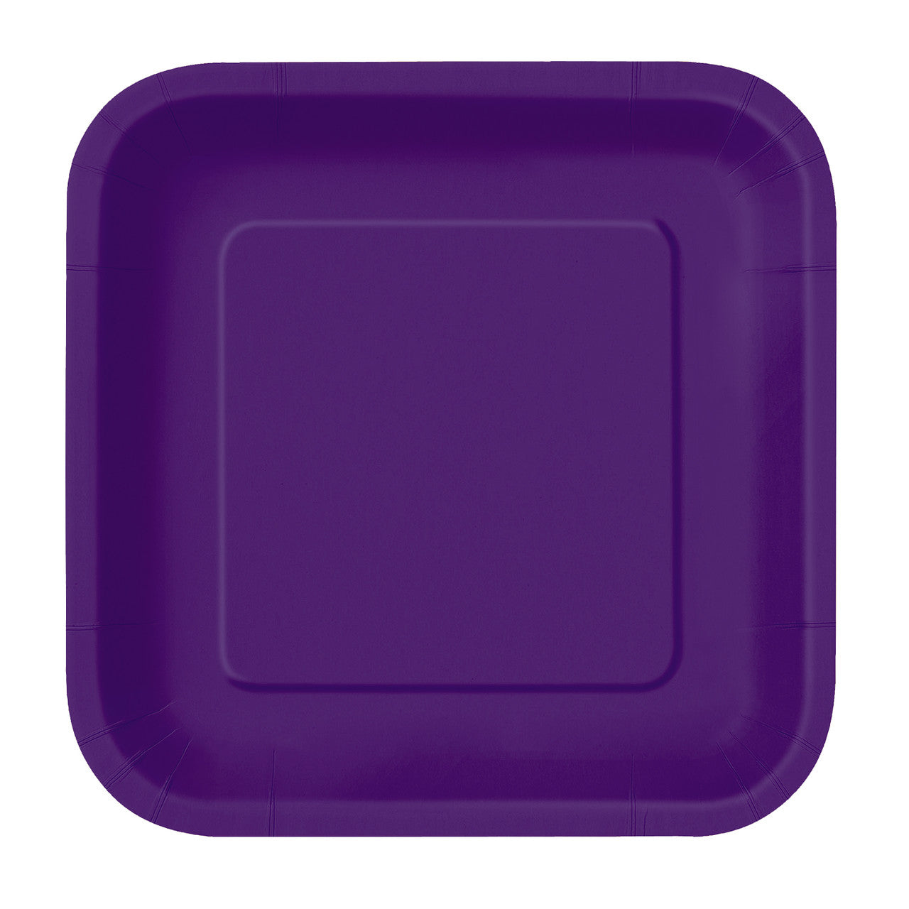 Deep Purple - Square 9" Dinner Plates (Pack of 14)