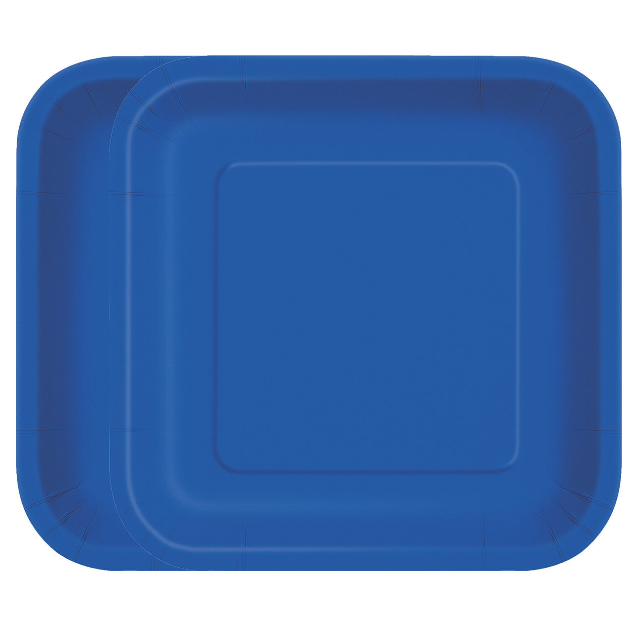 Royal Blue - Square 9" Dinner Plates (Pack of 14)