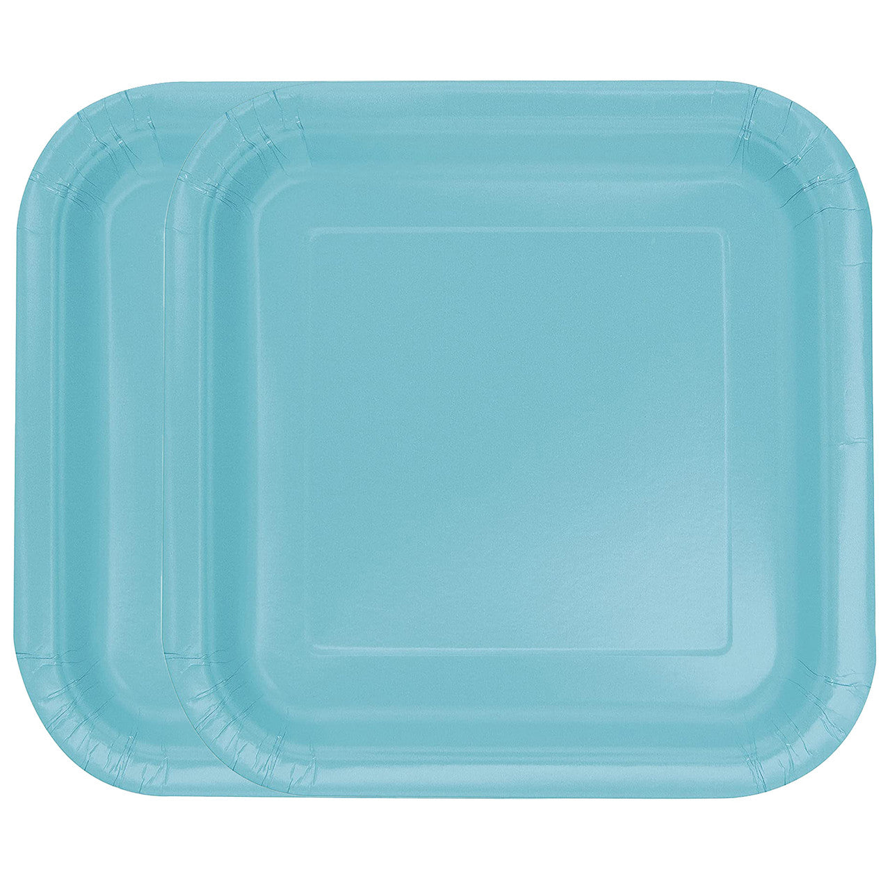 Terrific Teal - Square 9" Dinner Plates (Pack of 14)