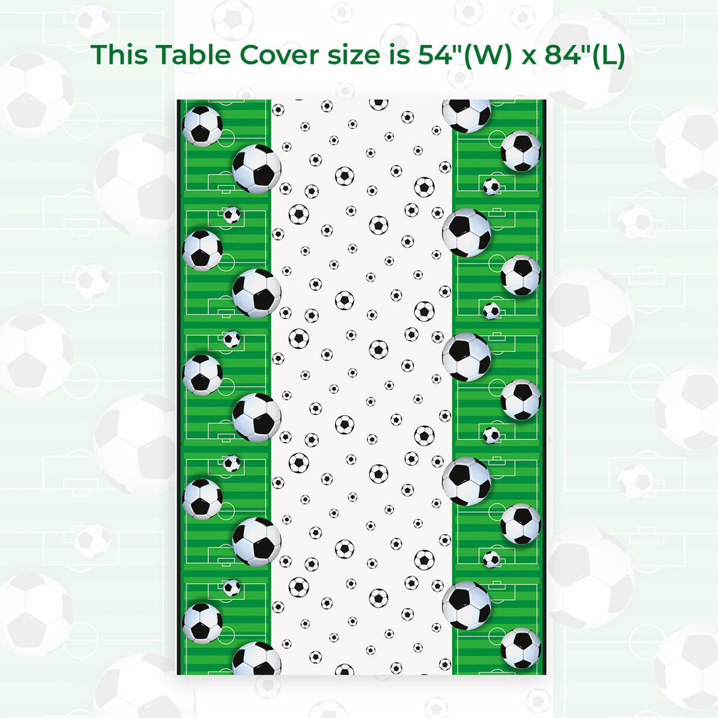Football Themed Plastic Tablecloth
