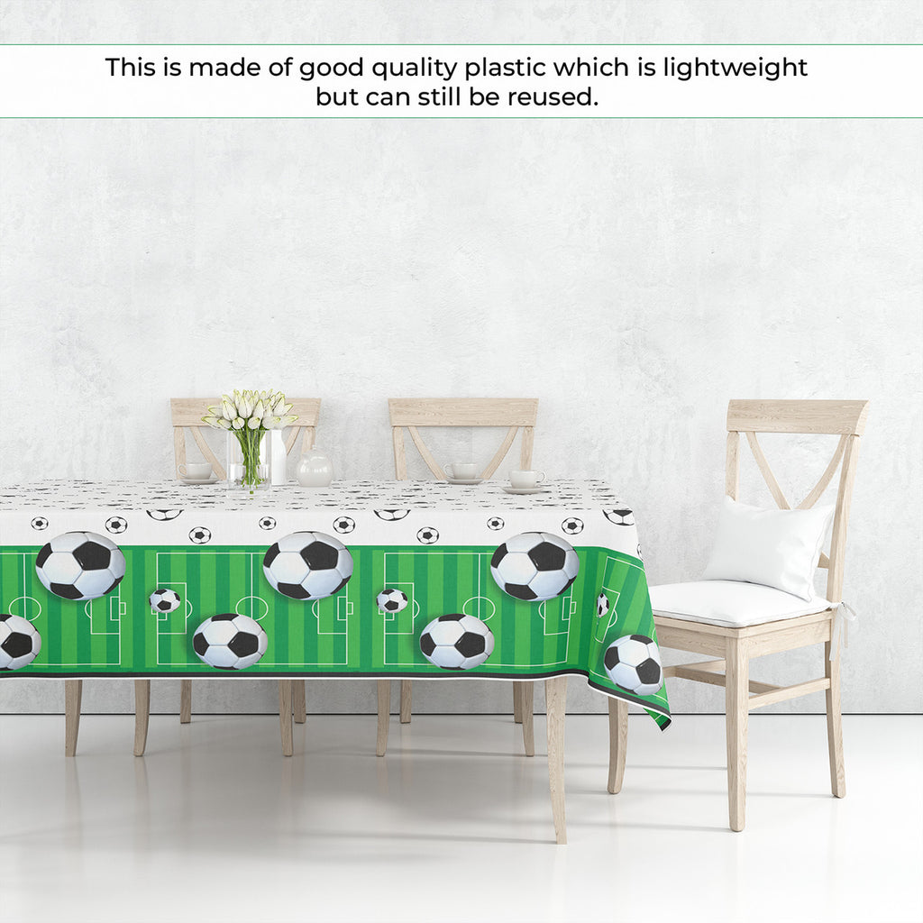 Football Themed Plastic Tablecloth