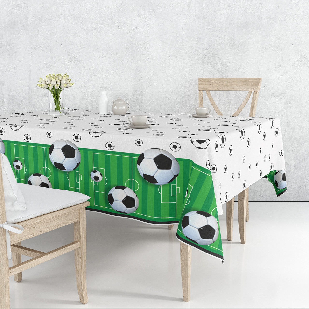 Football Themed Plastic Tablecloth