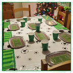 Football Themed Plastic Tablecloth