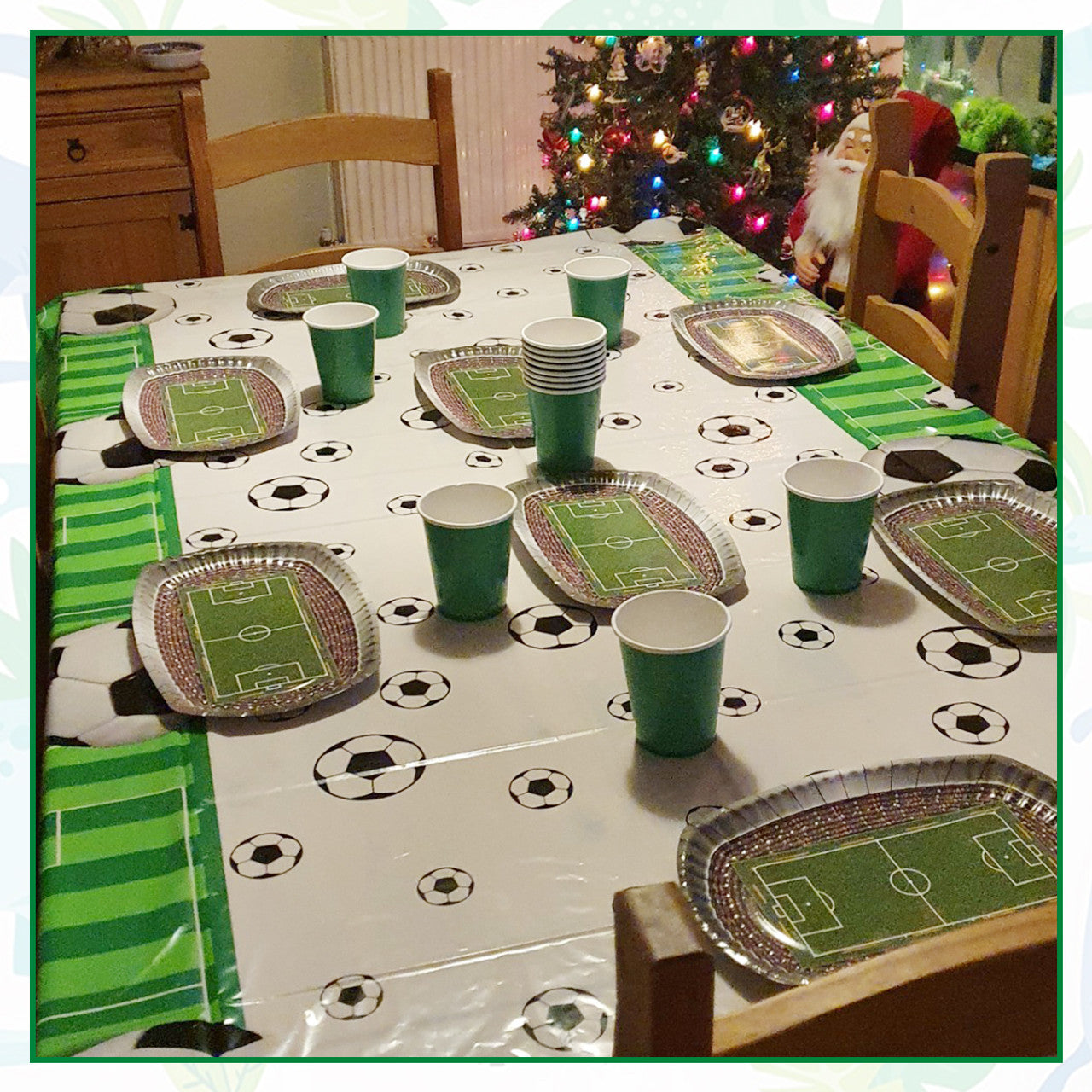 Football Themed Plastic Tablecloth