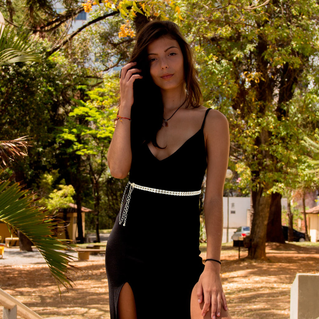 Gold Diamante Belt