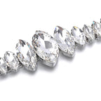 Oval Diamante Belt - Silver