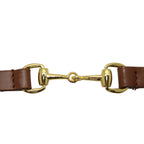Skinny PVC Belt - Tan with Gold Hook