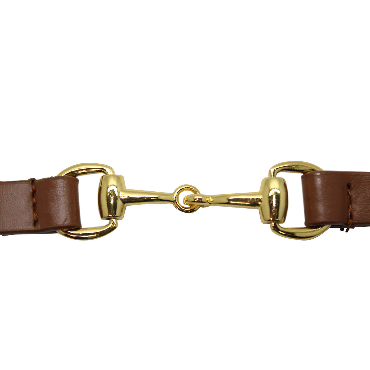 Skinny PVC Belt - Tan with Gold Hook