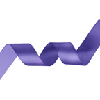 1m Double Sided Satin Ribbon-Purple