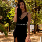 Layered Diamante Beads Chain Belt