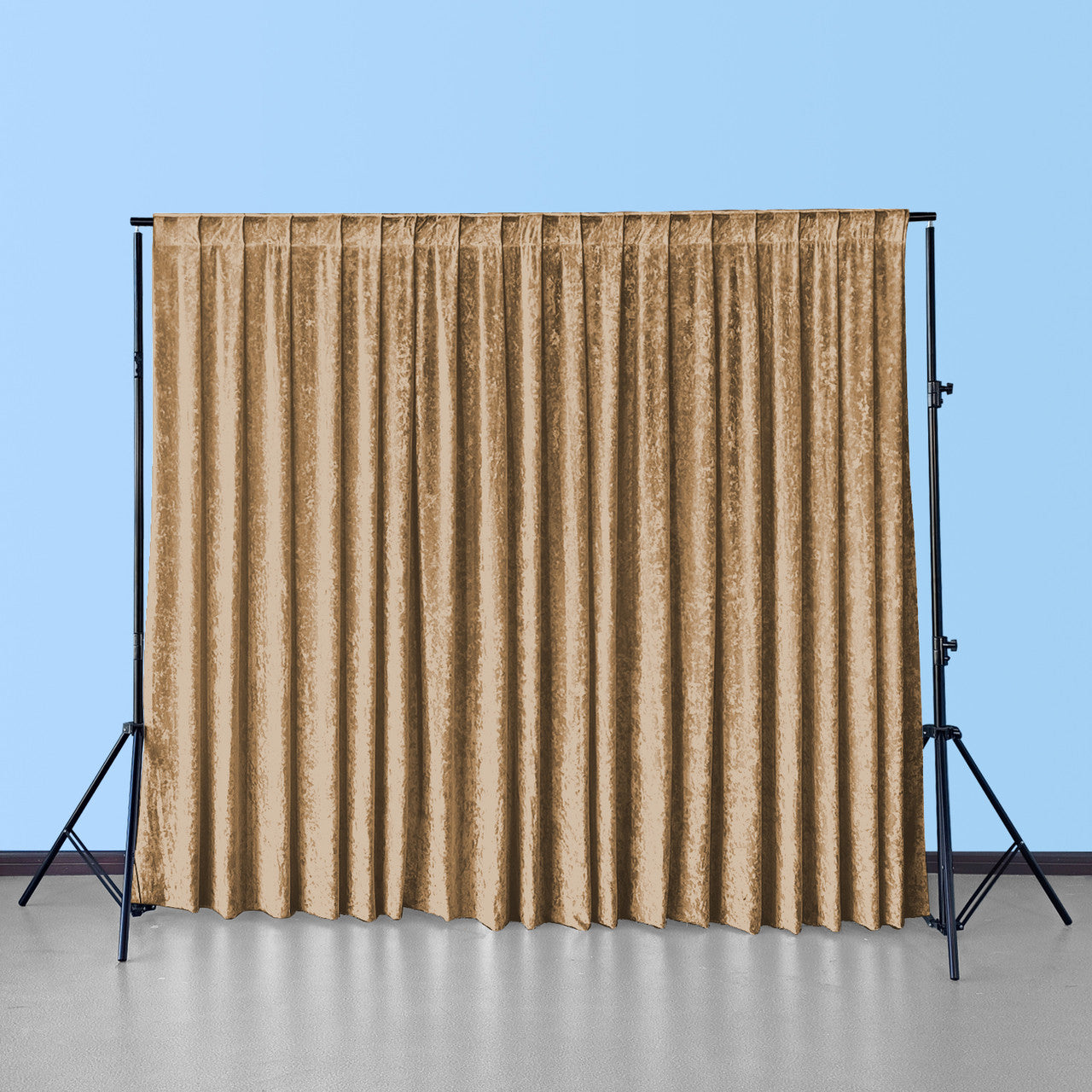 Velvet Backdrop - 4m x 1m - Dark Gold