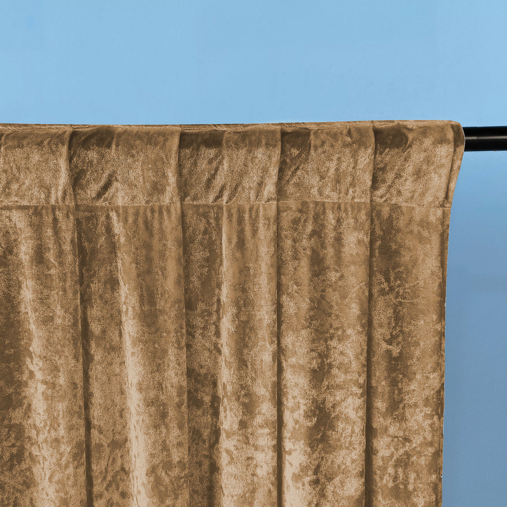 Velvet Backdrop - 4m x 1m - Dark Gold