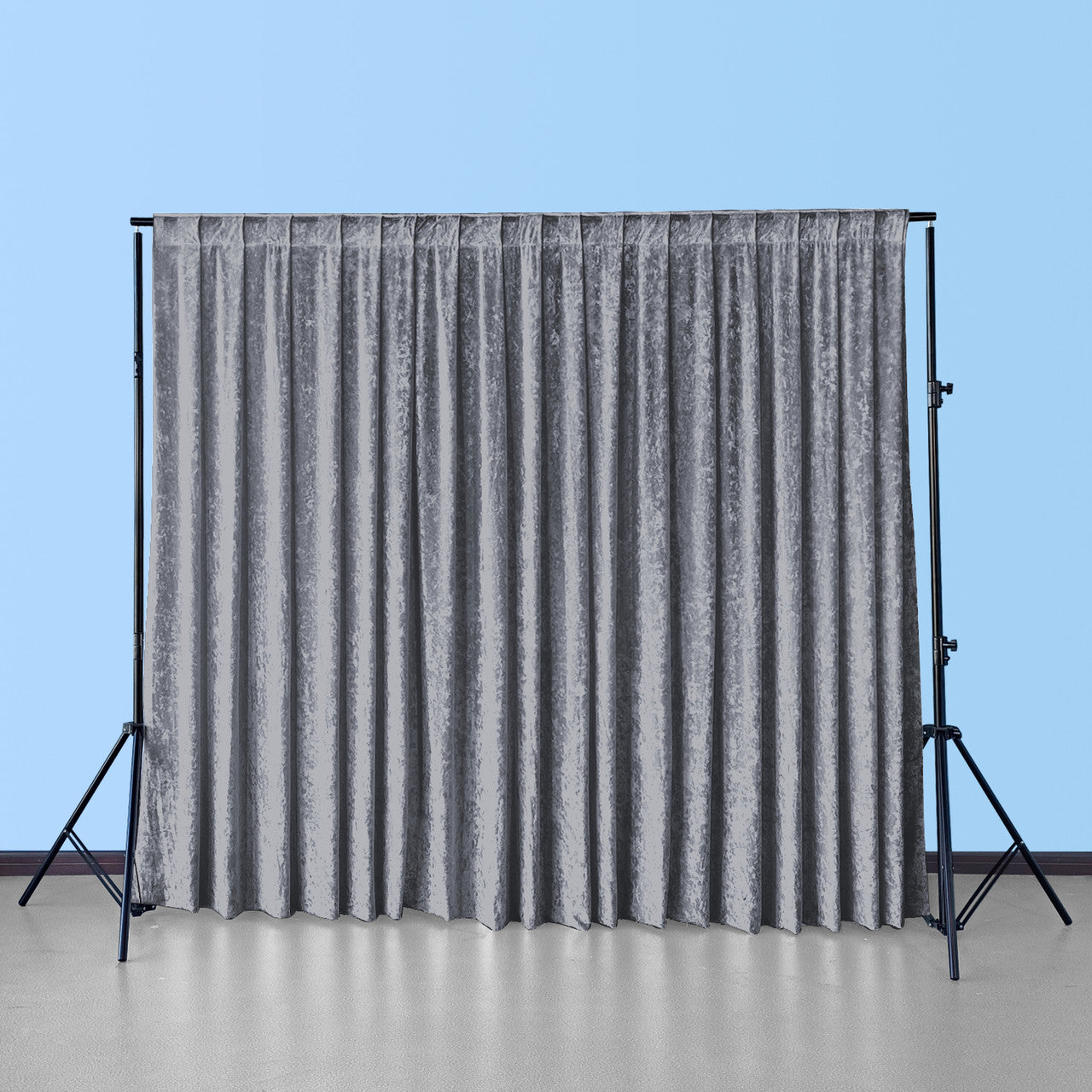 Velvet Backdrop - 3m x 3m - Dark Silver