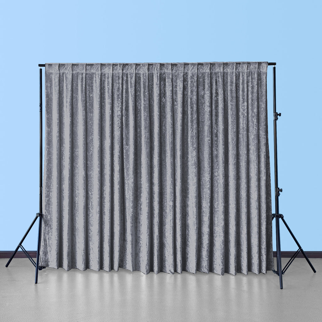 Velvet Backdrop - 3m x 3m - Dark Silver