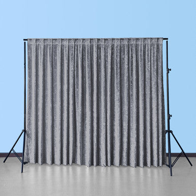 Velvet Backdrop - 3m x 3m - Dark Silver