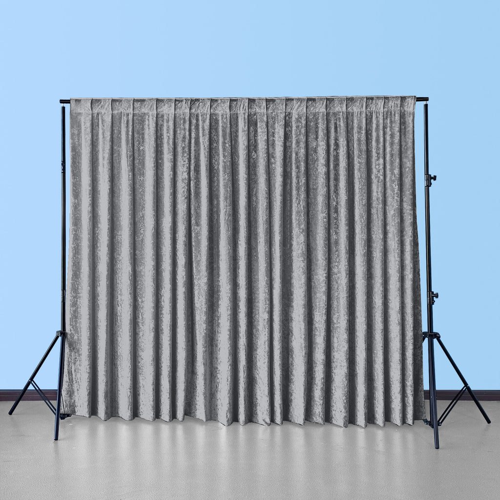 Velvet Backdrop - 3m x 3m - Silver