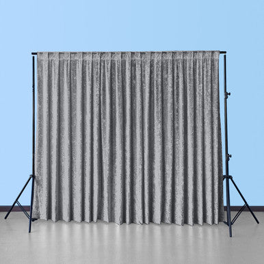 Velvet Backdrop - 3m x 3m - Silver
