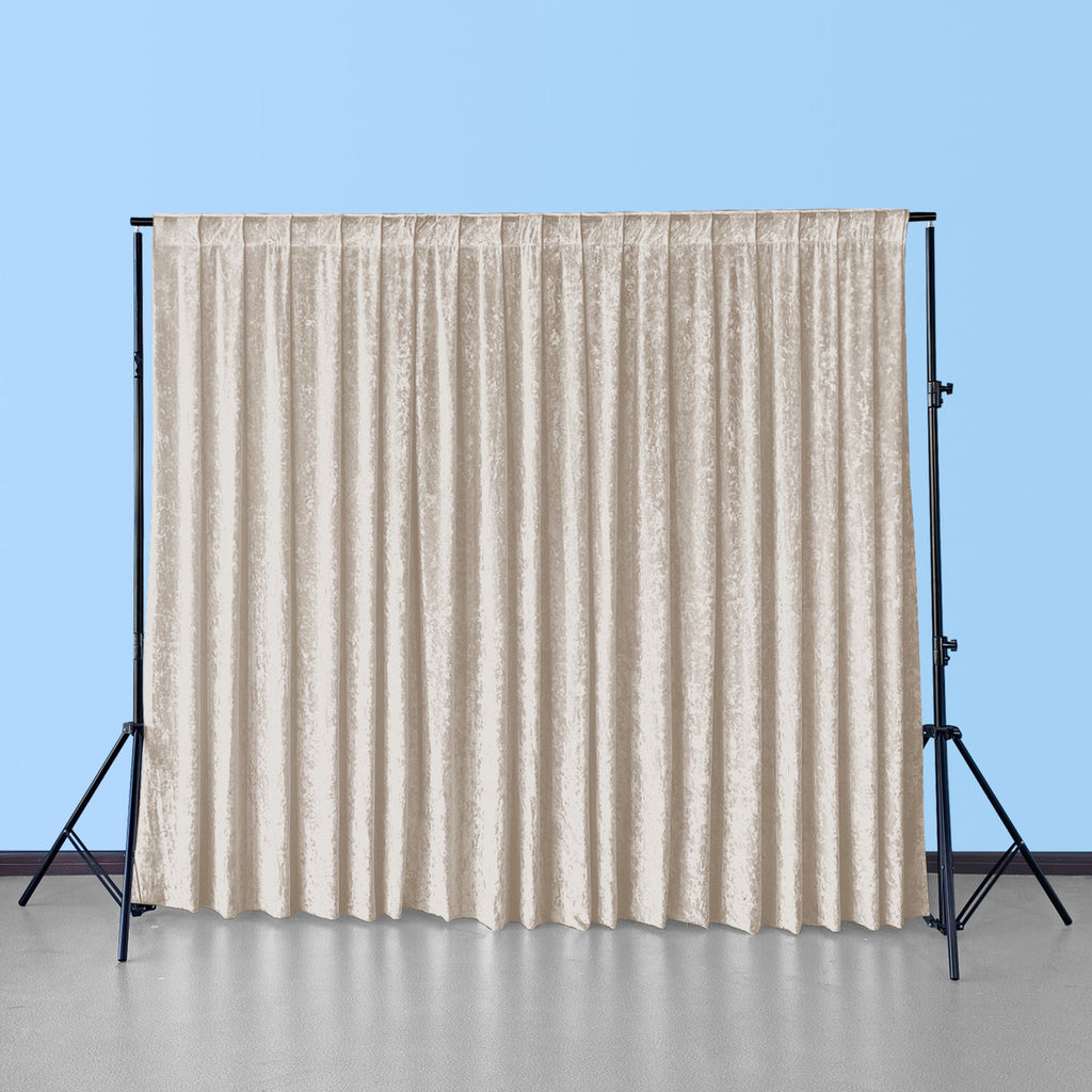 Velvet Backdrop - 4m x 1m - Beige
