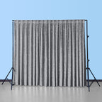 Velvet Backdrop - 4m x 1m - Silver
