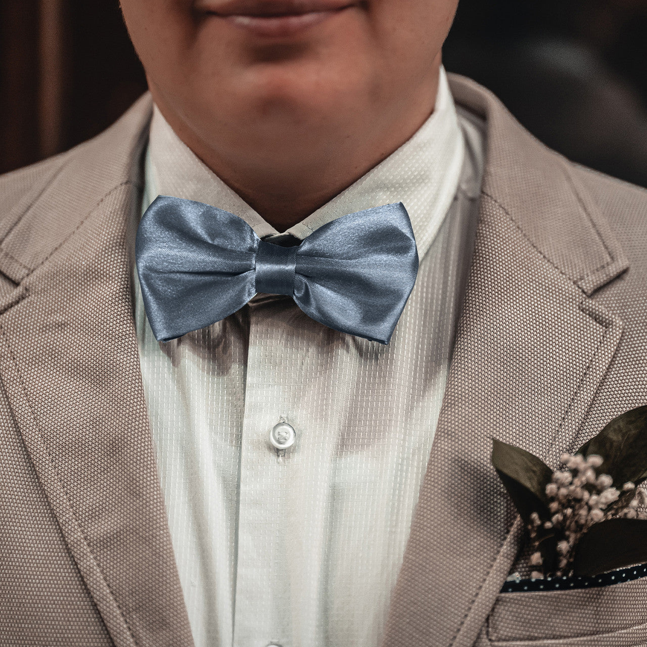 Light Grey Bow Tie