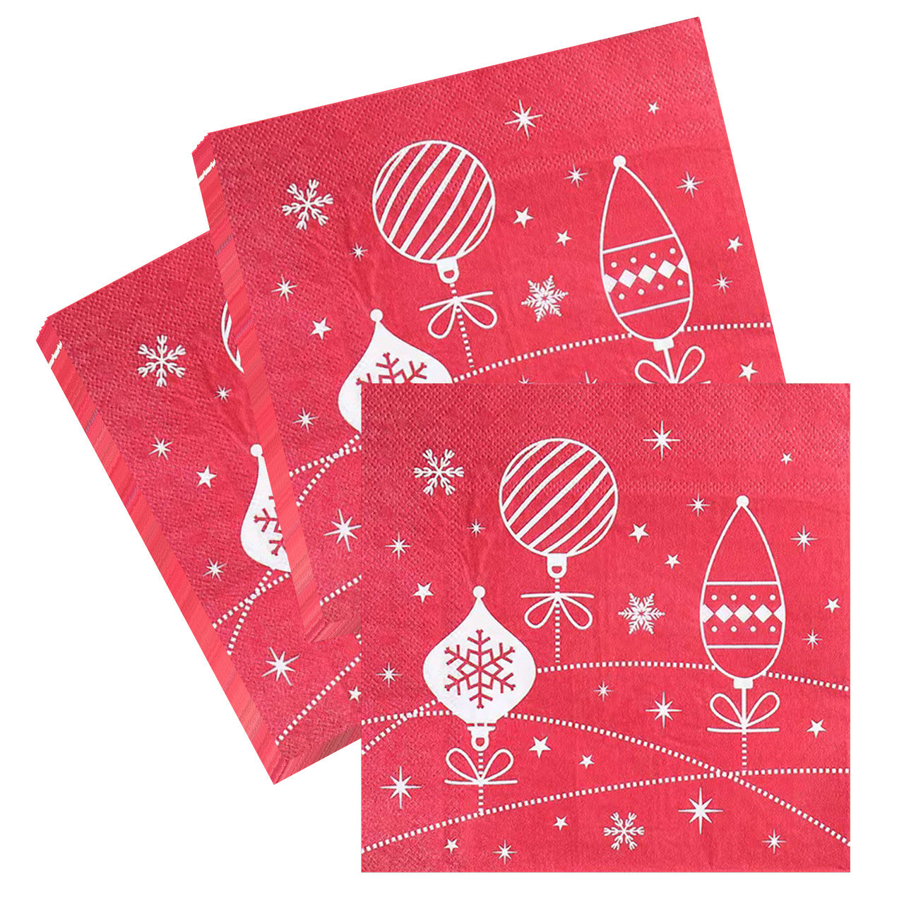 Red Disposable Paper Napkins