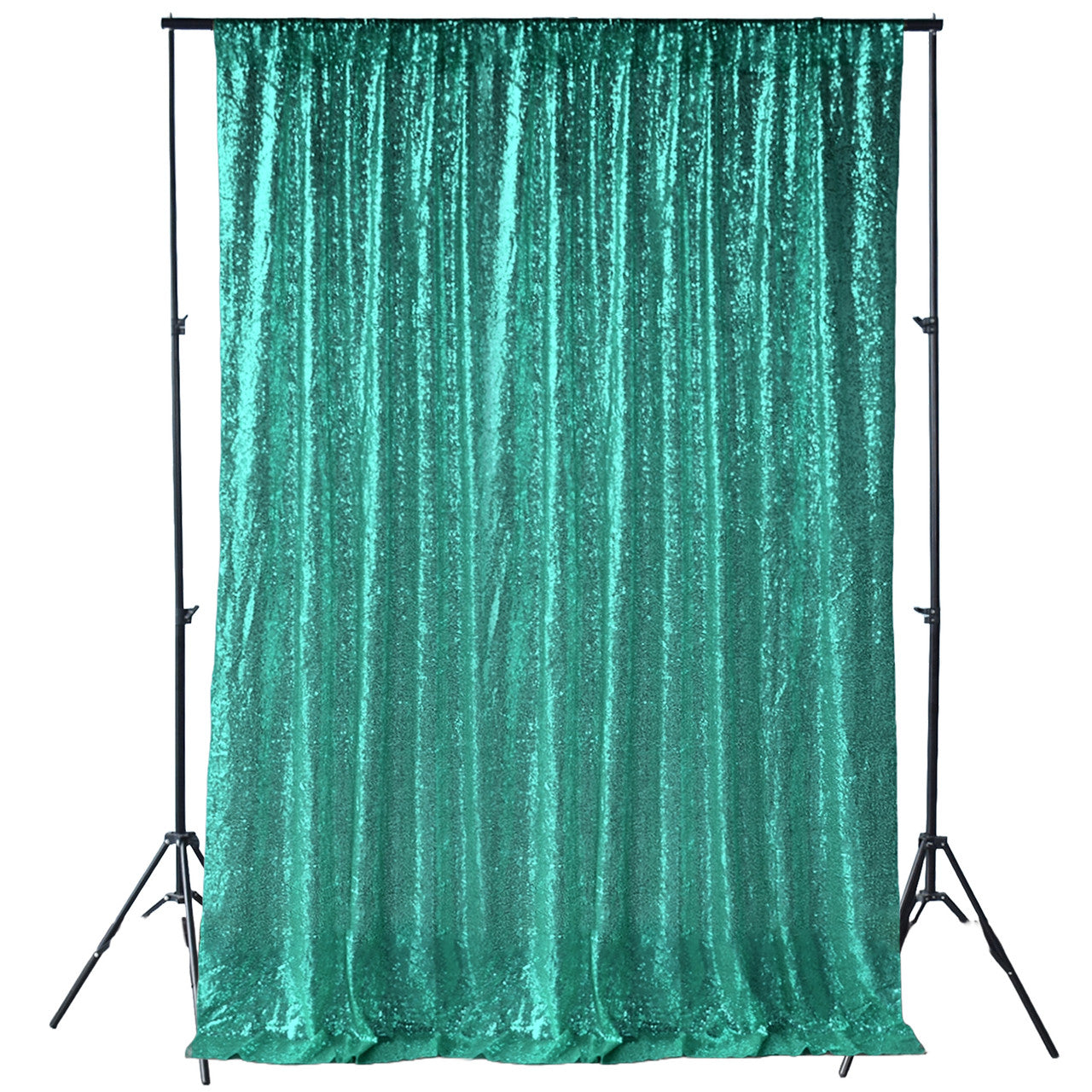 4ft x 7ft Sequin Photography Backdrop - Emerald Green