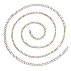 1 Row - 4mm Diamante - AB Rhinestone