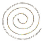 1 Row - 4mm Diamante - AB Rhinestone