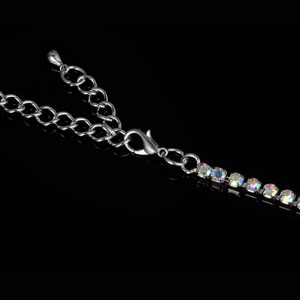 1 Row - 4mm Diamante - AB Rhinestone
