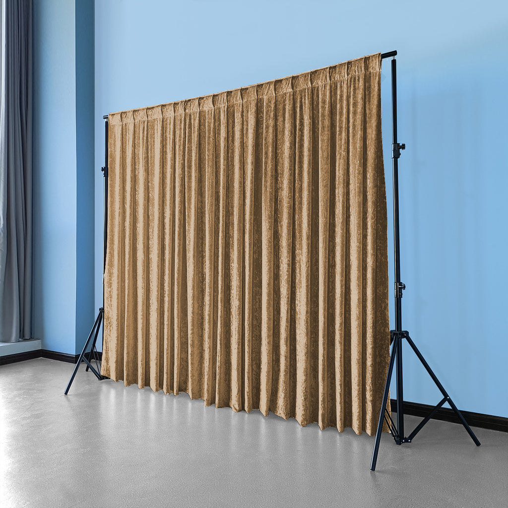 Velvet Backdrop - 4m x 1m - Dark Gold