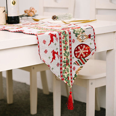 180cm x 35cm Christmas Table Runner - Baubles