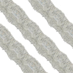 2m Christmas Tinsel Garland - Silver & White