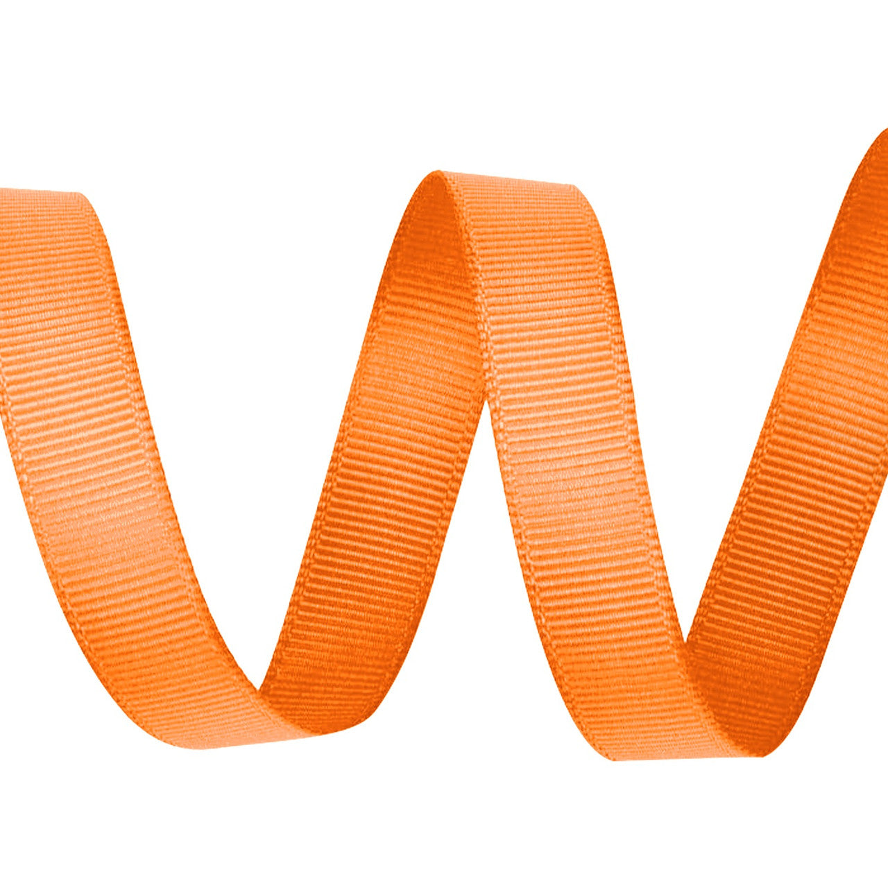 Double Sided Grosgrain Ribbon - Tangerine Orange
