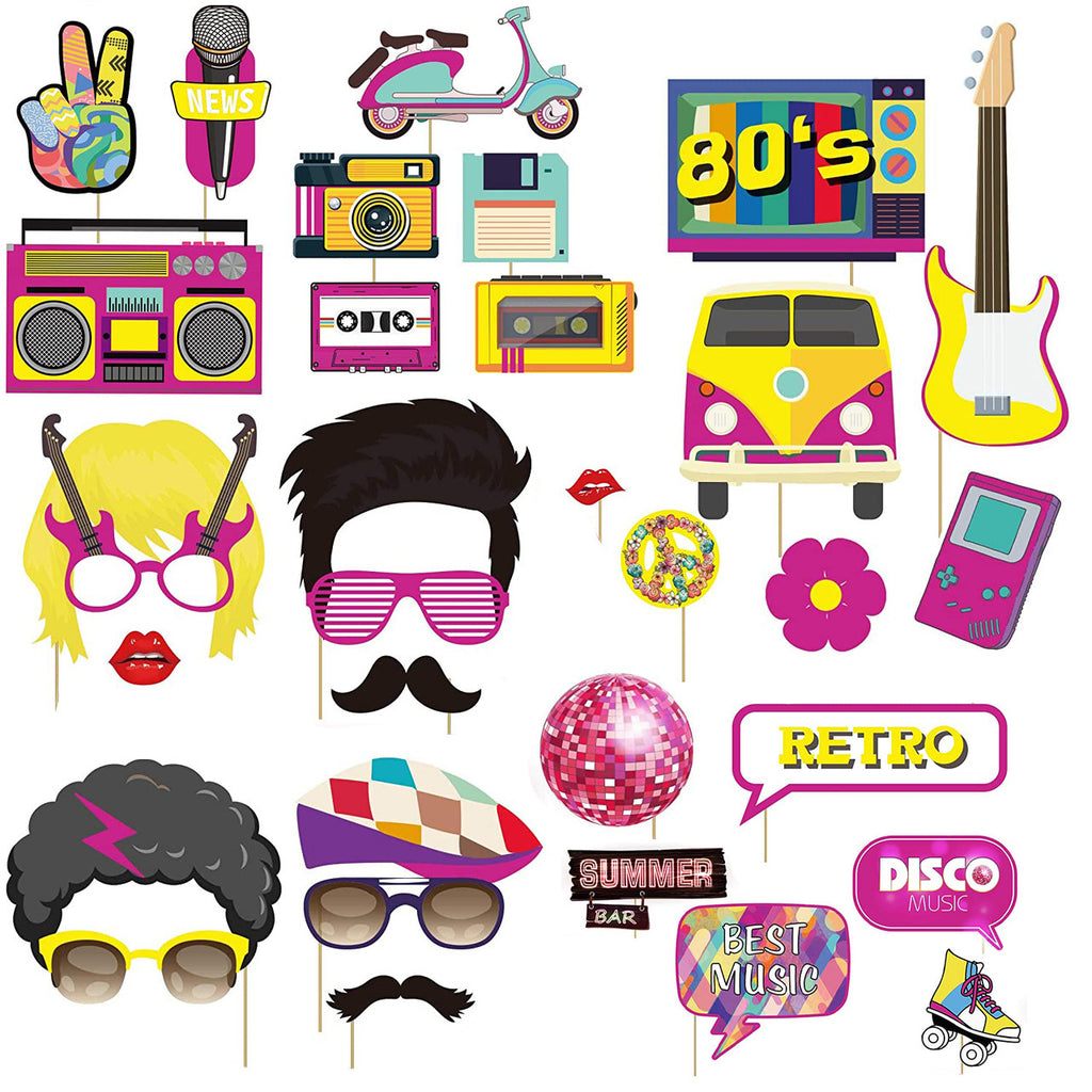Disco Party Props - 33Pcs