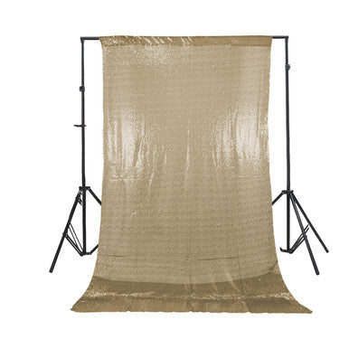 4ft x 9ft Sequin Backdrop Photography - Champagne