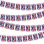 King Charles & Camilla Flag Bunting - 10m