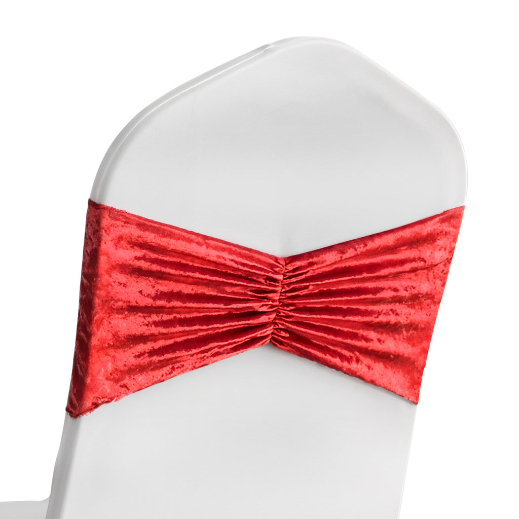 Velvet Chair Band - Red