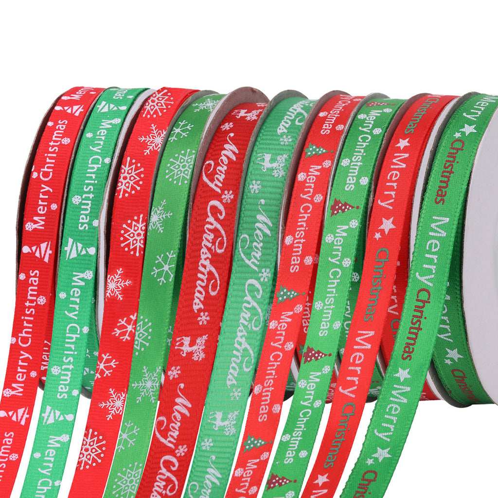 10M Christmas Ribbon for Gift Wrapping - Design 1